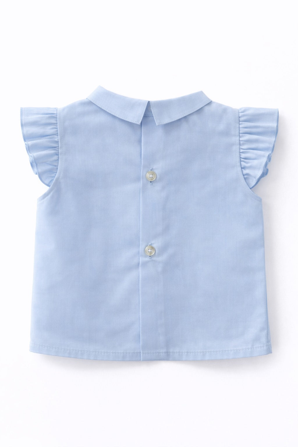 Camisa volante azul