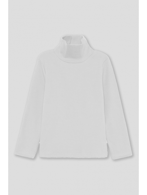 Camiseta punto canalé semicisne