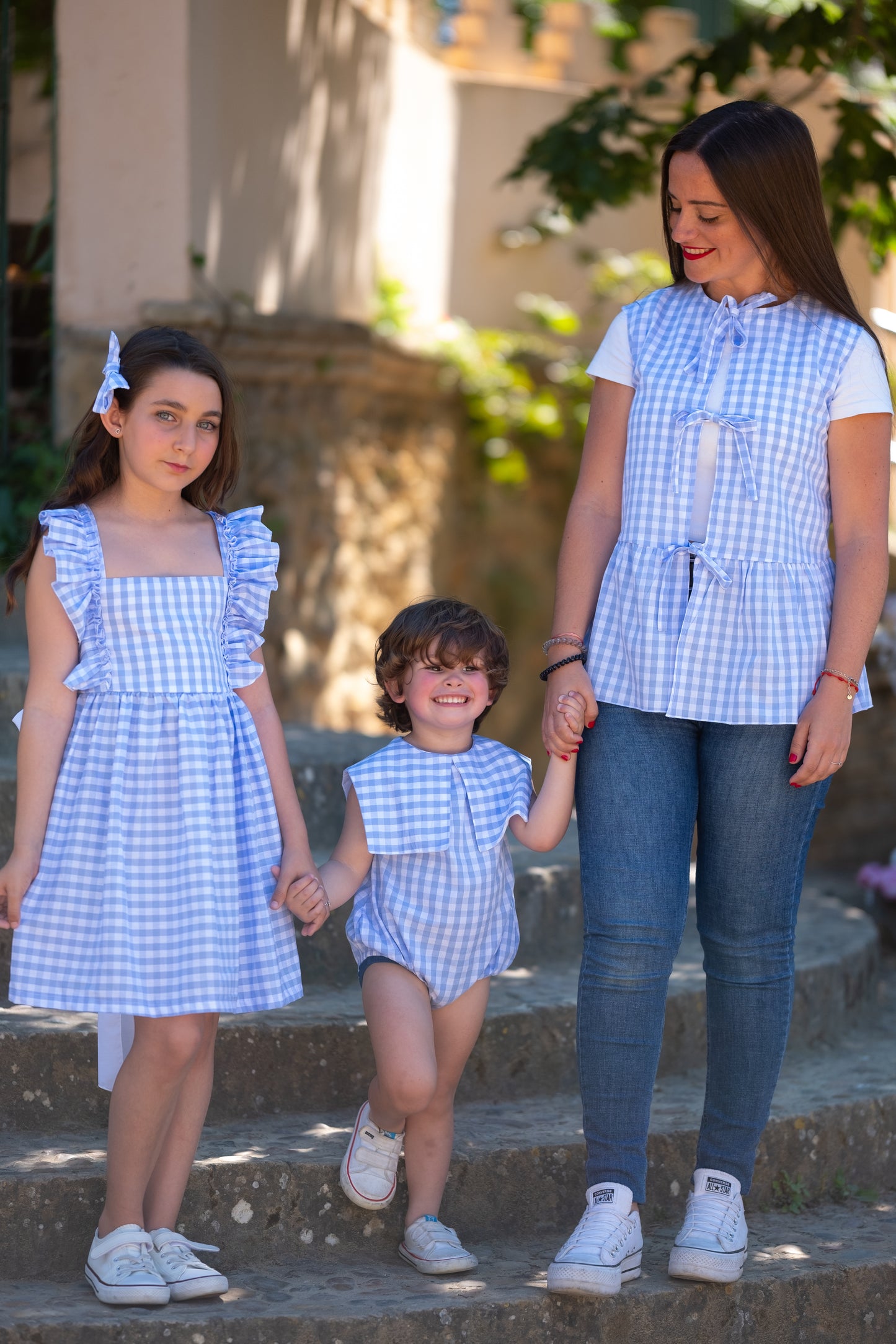 Conjunto Azul Vichy
