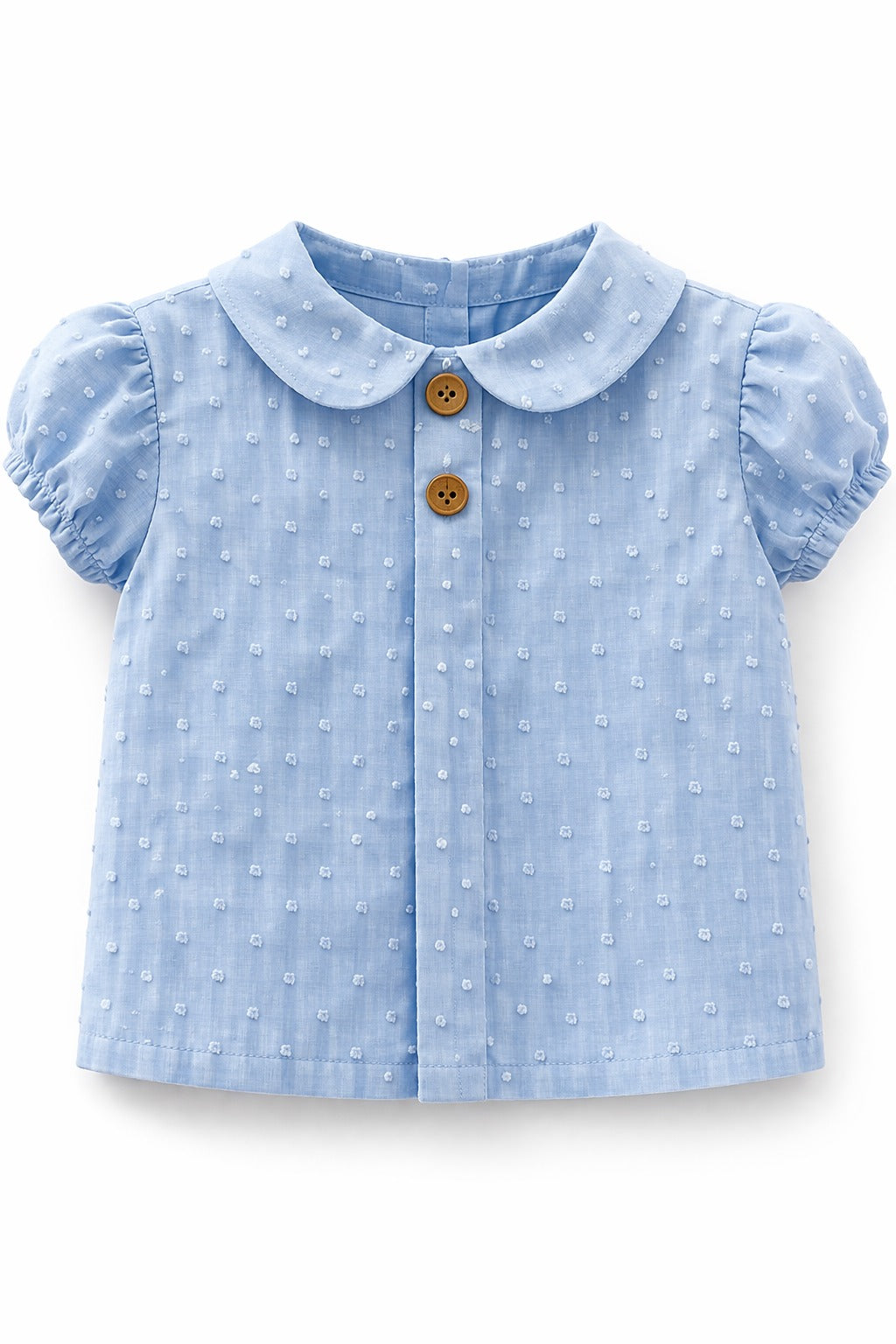 Camisa Topitos azul