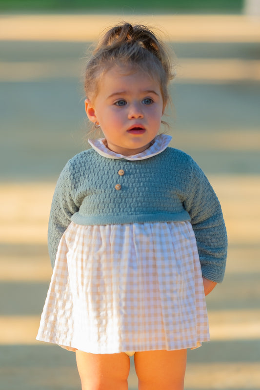 Vestido punto vichi camel