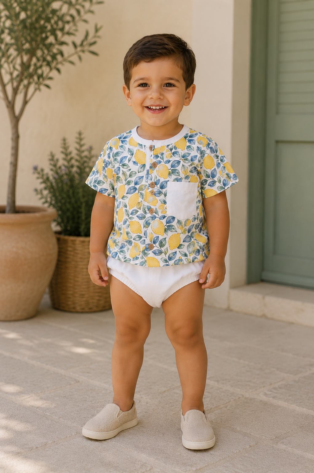 Conjunto Capri Limón niño