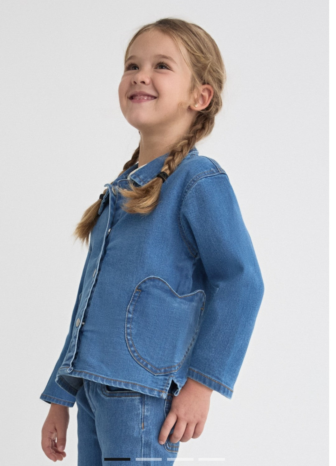 Chaqueta denim corazón