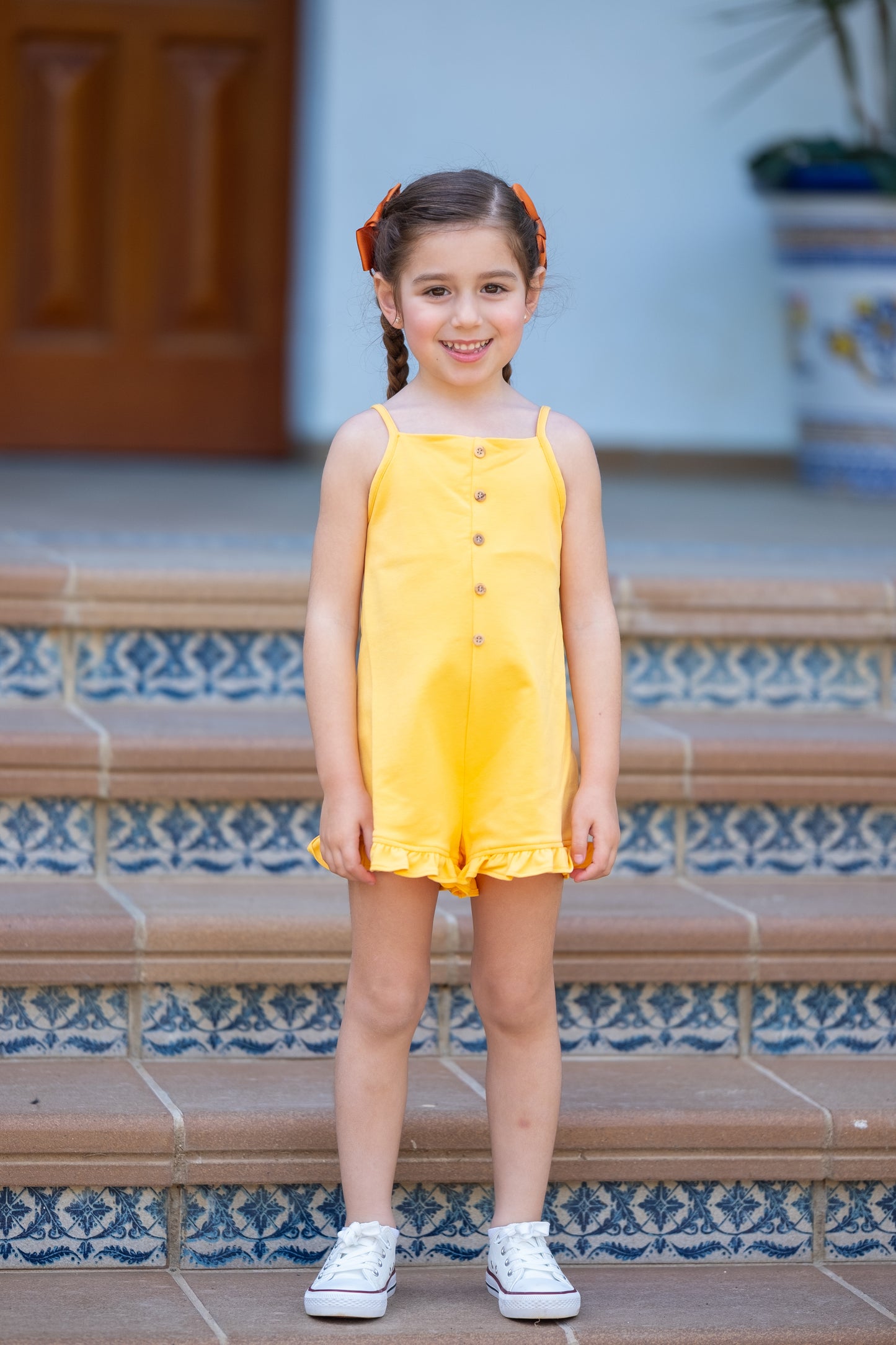 Mono  amarillo algodón Polo Family