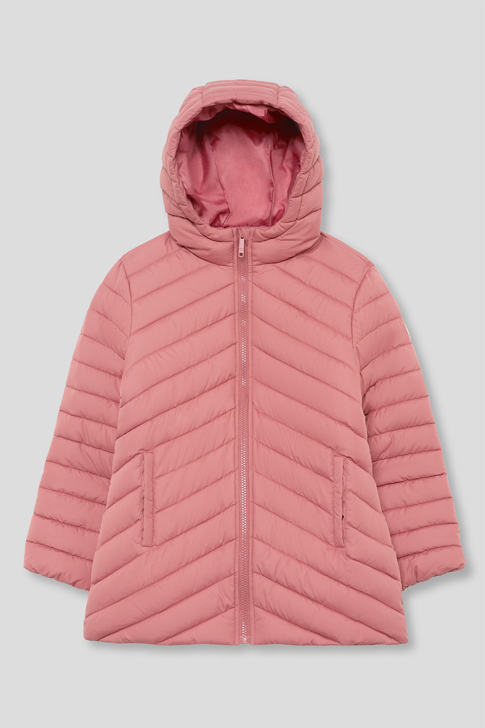 Chaquetón plumas acolchado Rosa