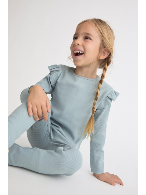 Conjunto canale azul hielo