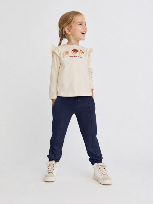 Pantalon globo felpa