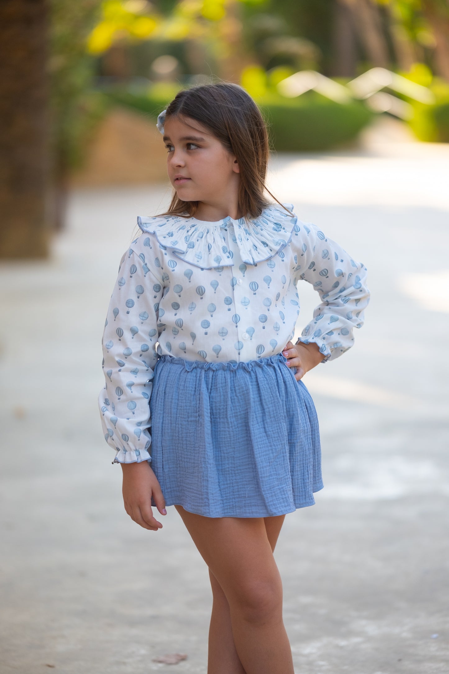 Camisa y falda globo