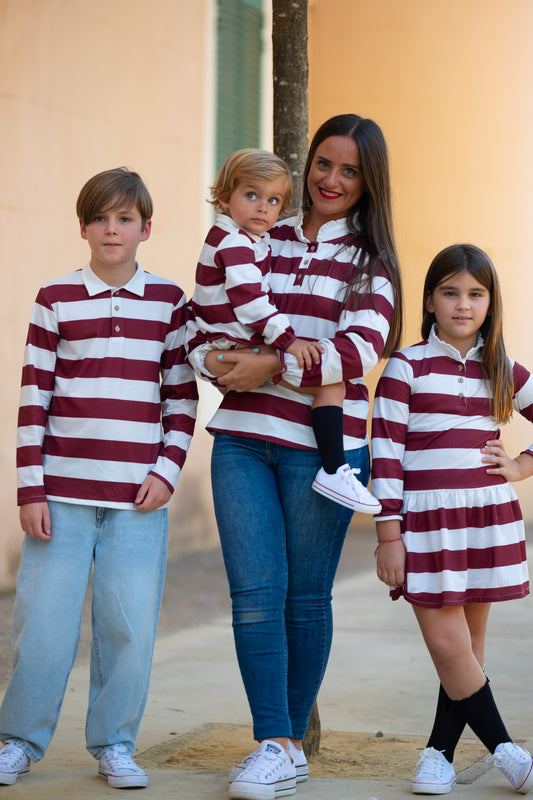 Polo Mamá burdeos