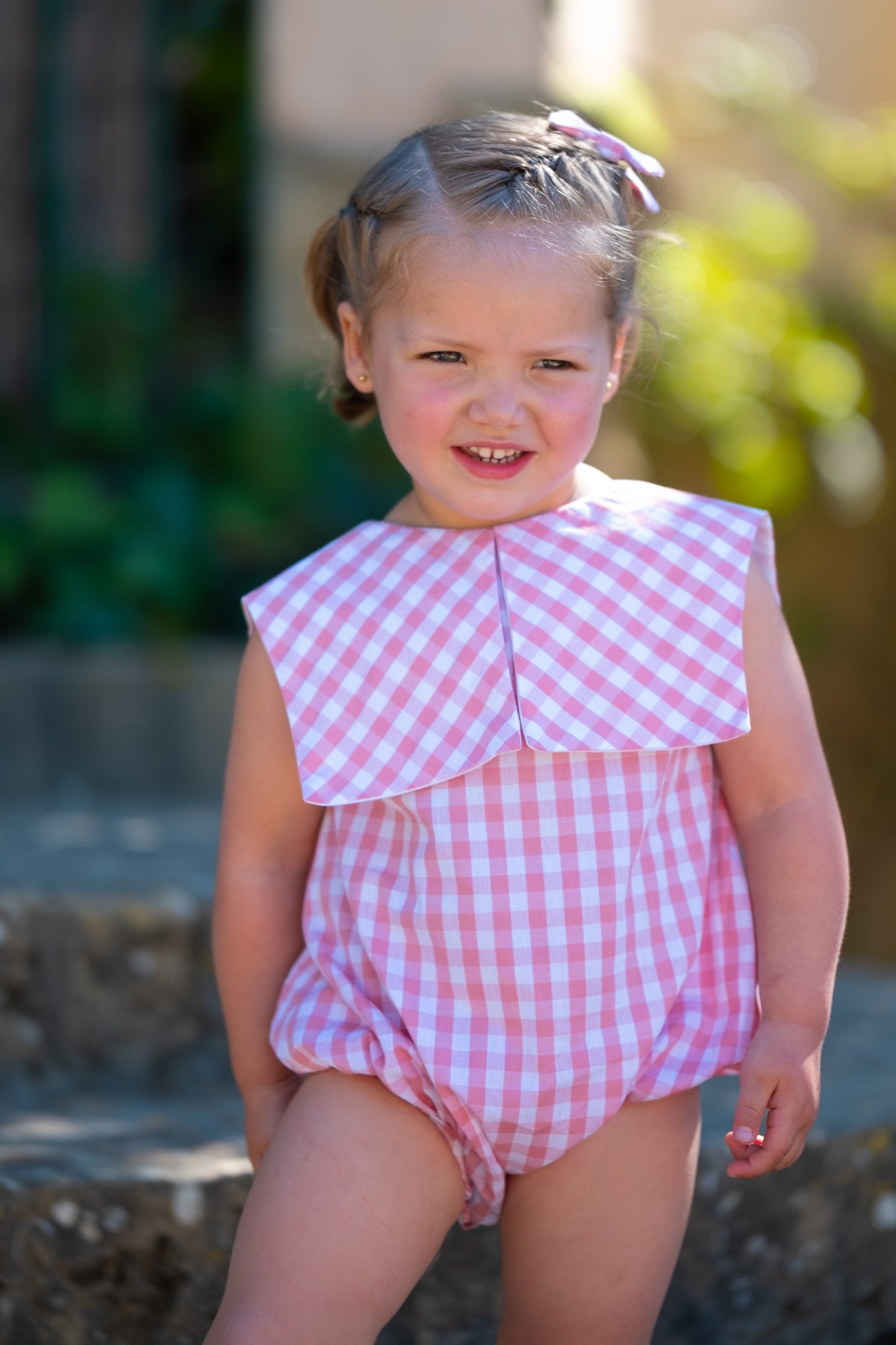 Pelele Vichy Rosa