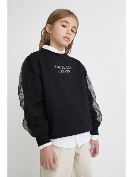 Sudadera Black tull plumeti