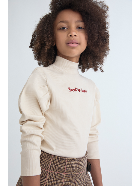Camiseta Sweet heart canalé