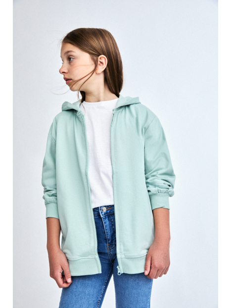 Chaqueta niña joggin verde agua