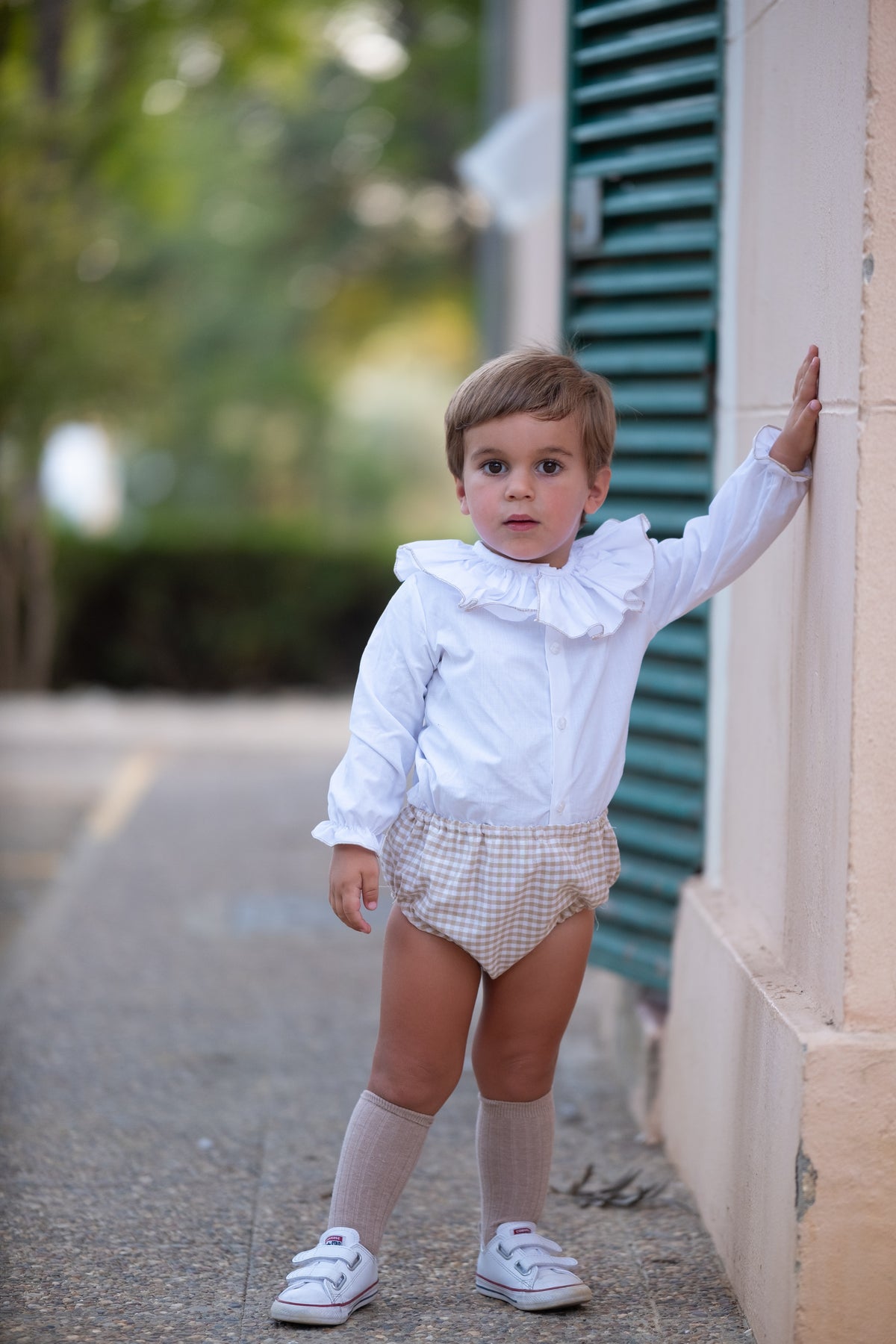 Conjunto vichi beige unisex
