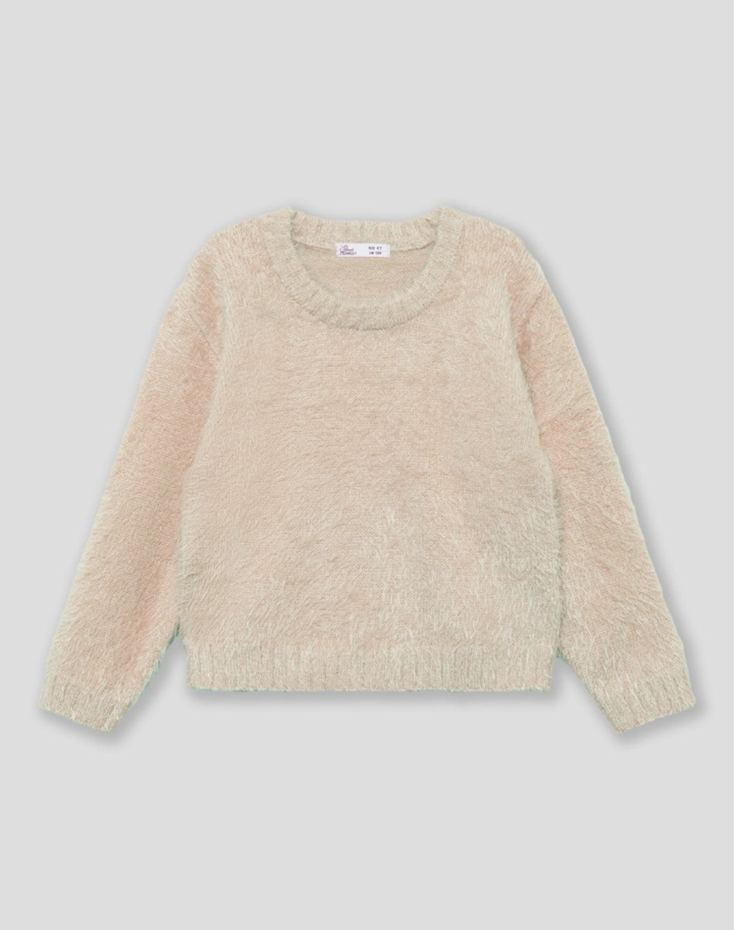 Jersey peluche beige