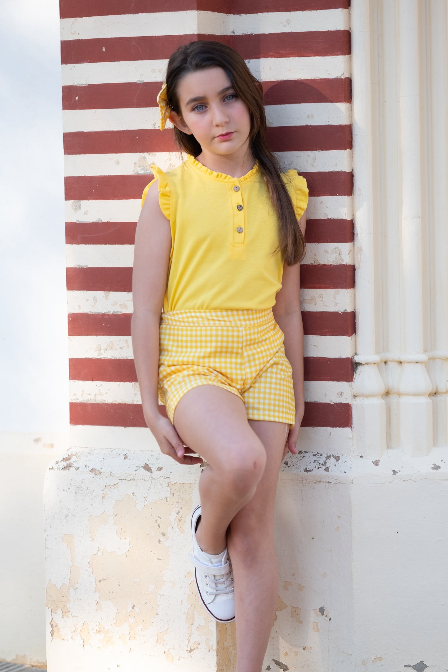 Conjunto niña Polo family amarillo