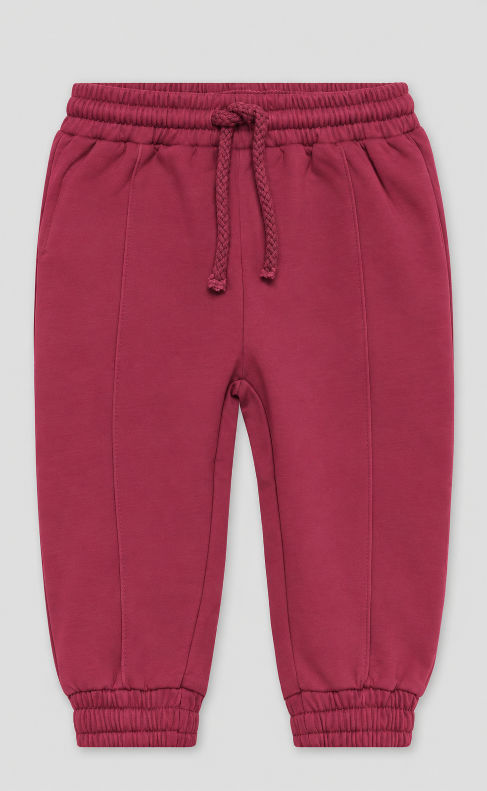 Pantalón Globo felpa grosella