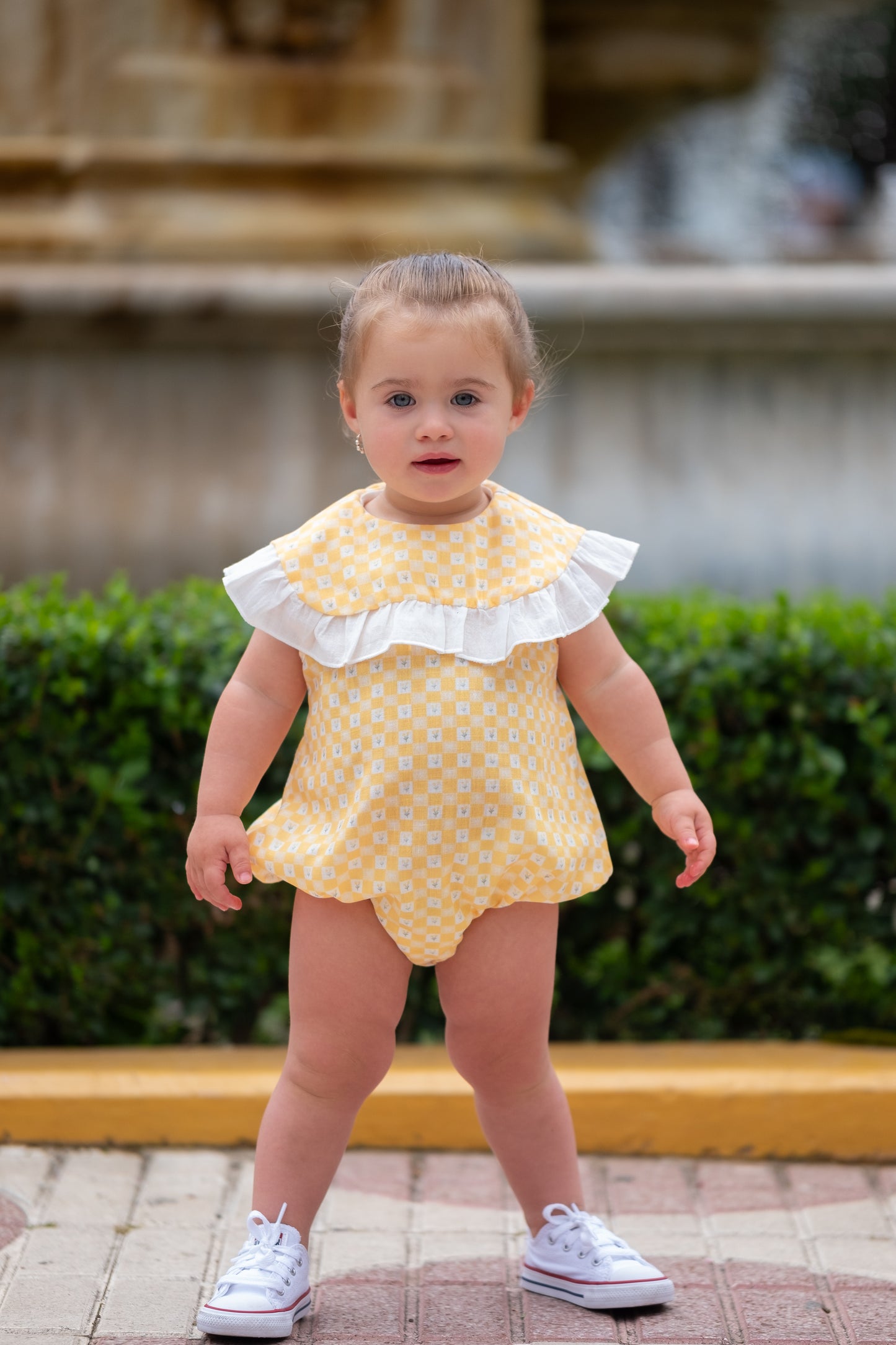 Pelele liberty vichy Amarillo