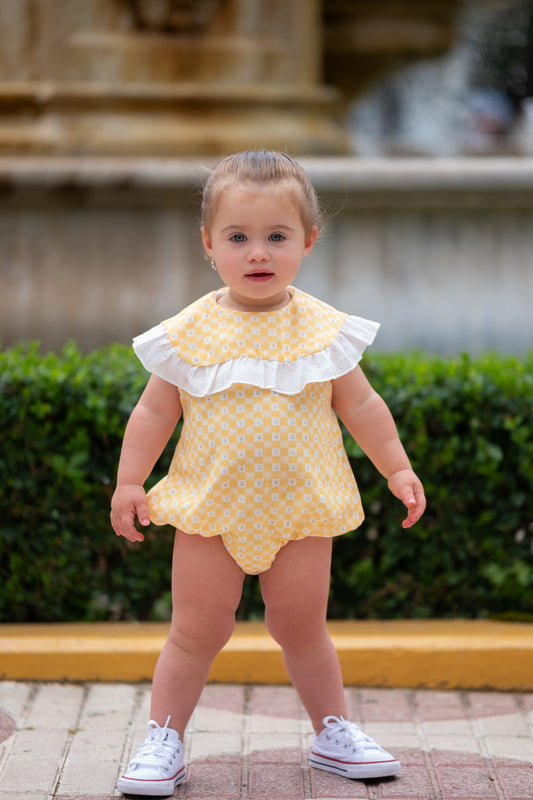Pelele liberty vichy Amarillo