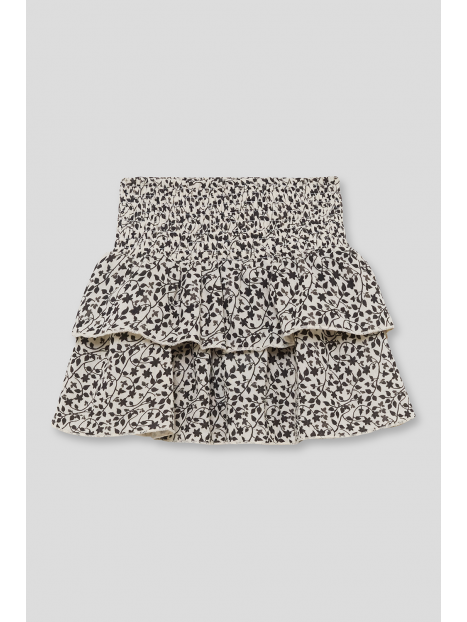 Falda liberty oscuro volantes