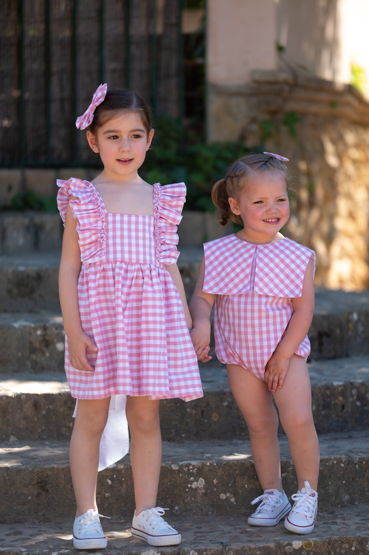 Pelele Vichy Rosa