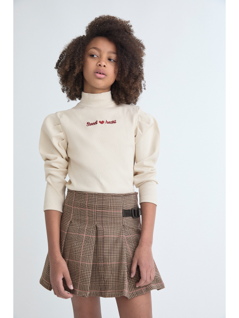 Falda cuadro volantes tabla