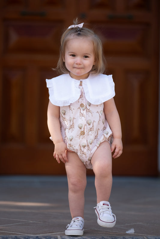 Pelele Jirafa Rosa