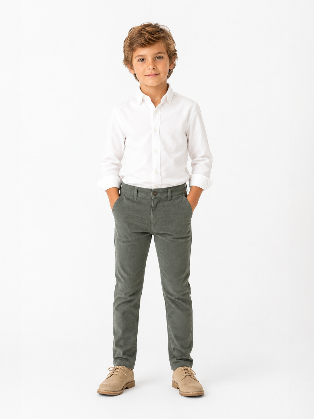 Pantalón micropana verde caza