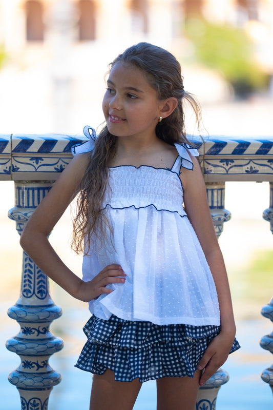 Conjunto Niña Marino Plumeti family