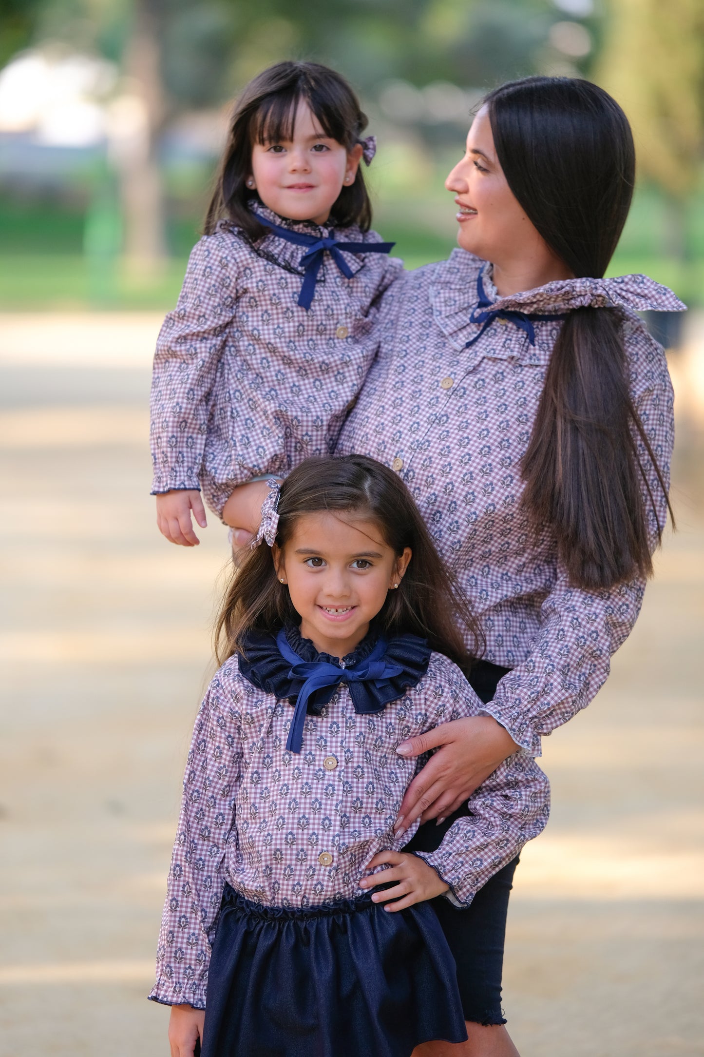 Camisa Mamá flor denim